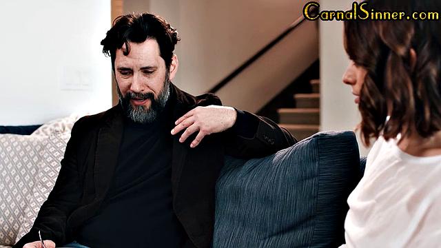 Sweet babe pussypounded by DILF