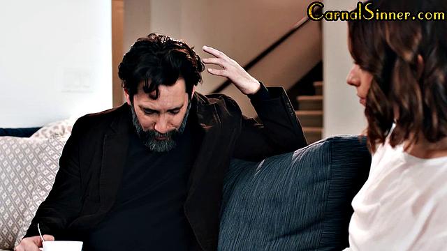 Sweet babe pussypounded by DILF