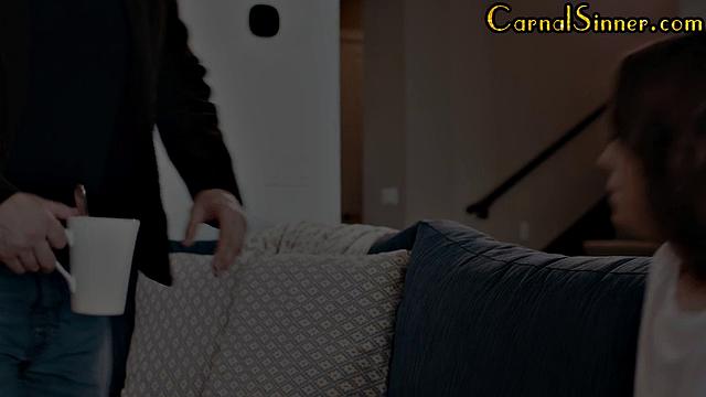 Sweet babe pussypounded by DILF