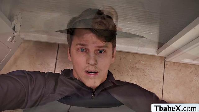 Plumber fucks the ass of transwoman real estate agent