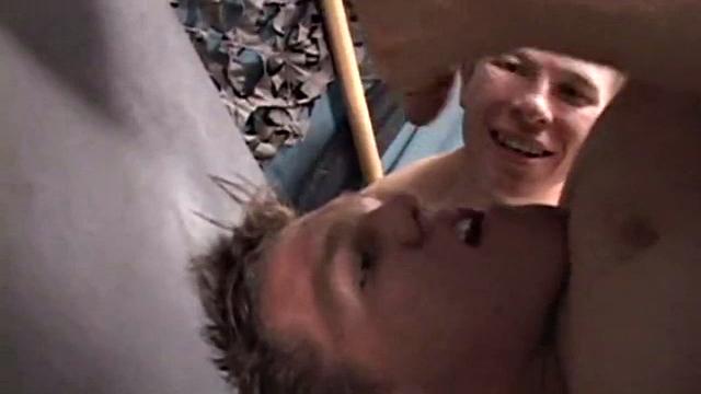 Cody and Nick get naked and exchange blow jobs. Then Nick buries his big cock in Cody's ass and gives it a good hard fucking.