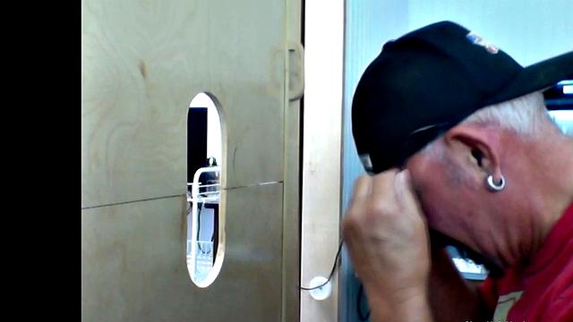 Hung Stud Takes Gloryhole Deep Throat