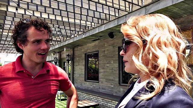 Enjoy a wild ride with Happy Hour Hunting as she gets her trimmed pussy licked and fucked in various positions