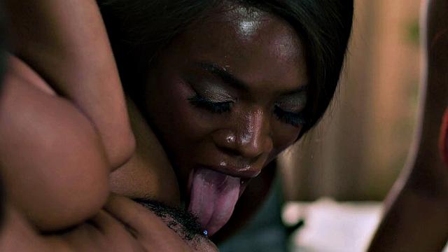 GIRLSWAY - Redhead Masseuse Destiny Focuses On Gorgeous Mira, Ana Foxxx & August Skye's Bubble Butts