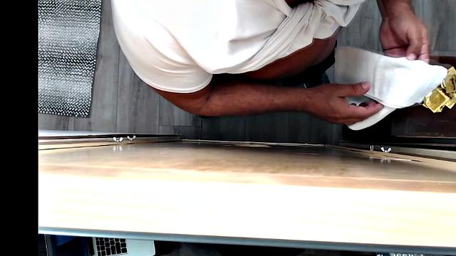two men suck cock together in a backyard shed