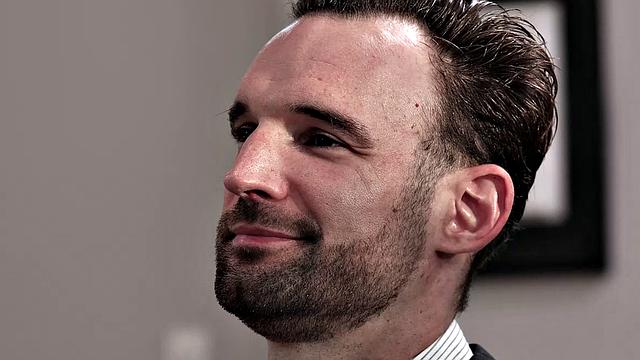 Natural Cherry of the Month Spencer Bradley Strips for Alex Before A Hot Blowjob