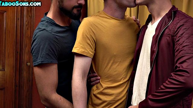 Taboo twink rimmed and barebacked in 3way
