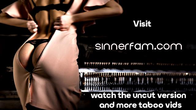 Petite ebony babe drilled by stepdad