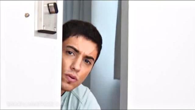 Hugo and Daniel start kissing, and David likes it so much he strips off his clothes, revealing bulging biceps, tattooed arms and a cock that immediately intrigues Hugo. He wants David's dick. No, he wants David, period. And, he gets him.