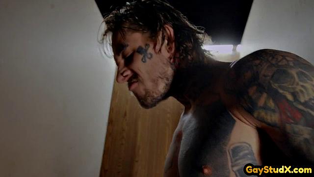 Crazy dom dude fucks sub in gloryhole