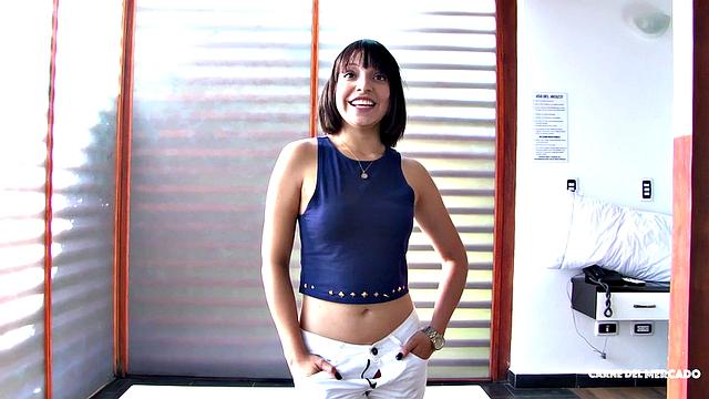 Latina gets fucked & facial