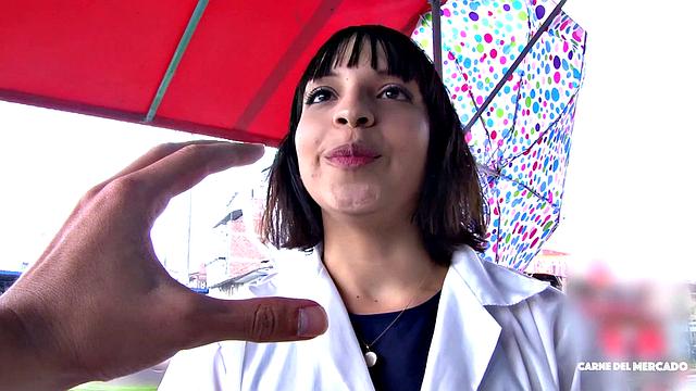 Latina gets fucked & facial