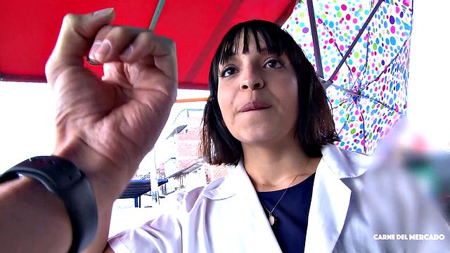 Latina gets fucked & facial