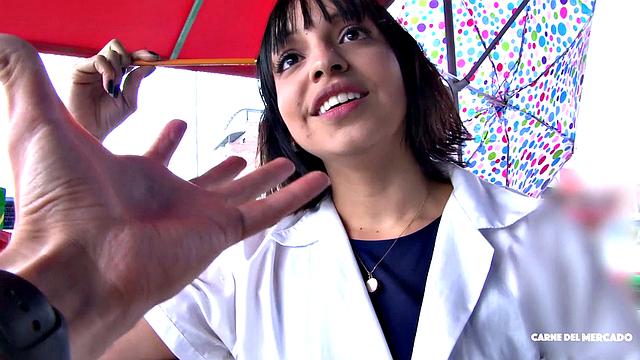 Latina gets fucked & facial