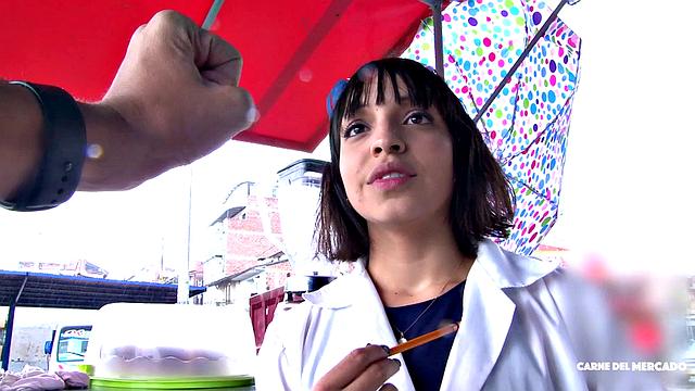 Latina gets fucked & facial