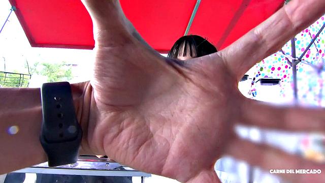 Latina gets fucked & facial