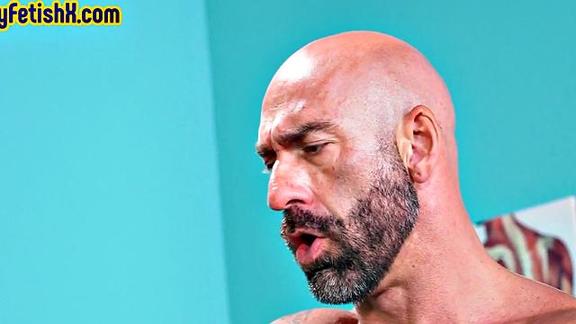 Tattooed jock fisted and fucked in 3some at the infirmary