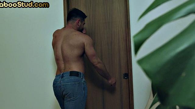 Taboo stud bareback smashed by stepbrother at home