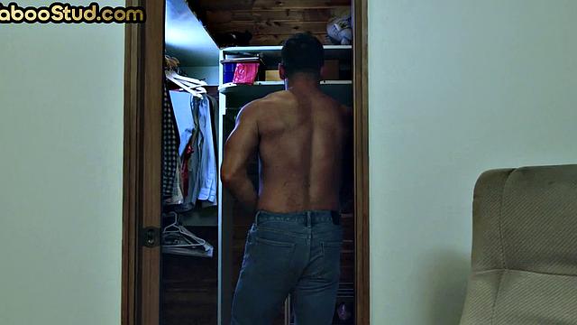 Taboo stud bareback smashed by stepbrother at home