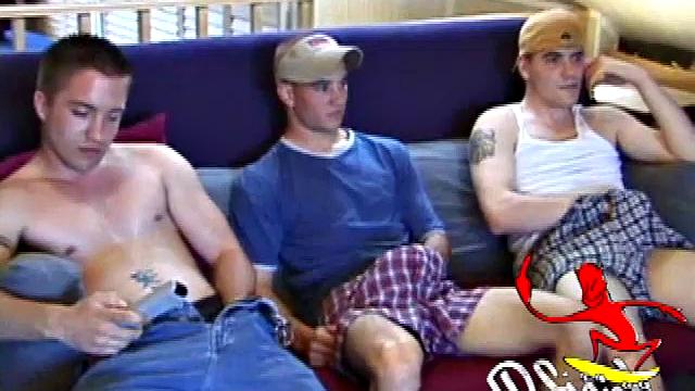 Kenny and Timmy are both gay and Johnny is a curious straight boy. He wants to know how guys do it, so Timmy gets down and swallows Kenny's cock.