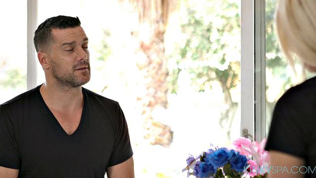 Gia Dibella shows a walk-in customer what Kinky Spa is all about