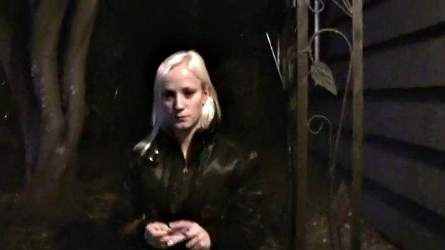 Amateur gives footjob to hard cock in POV