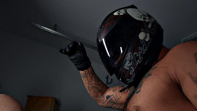 Tattooed hunk fucks nympho in asshole doggystyle