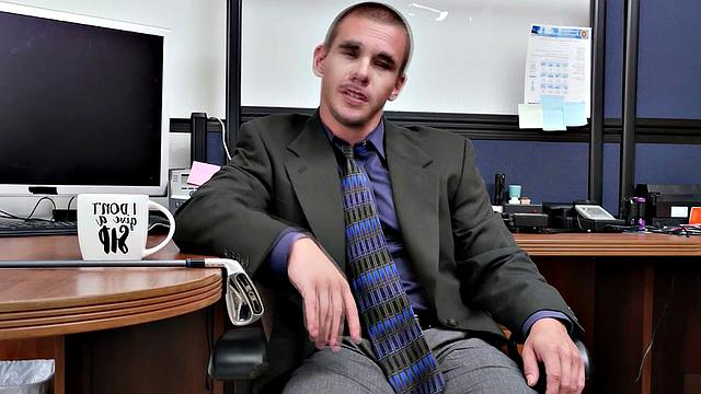 Horny boss ruthlessly pounds hairy ass of his employee in the office