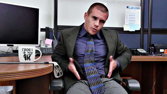 Horny boss ruthlessly pounds hairy ass of his employee in the office