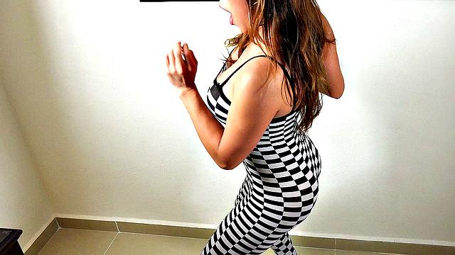 Nina StrongHold in black and white dance