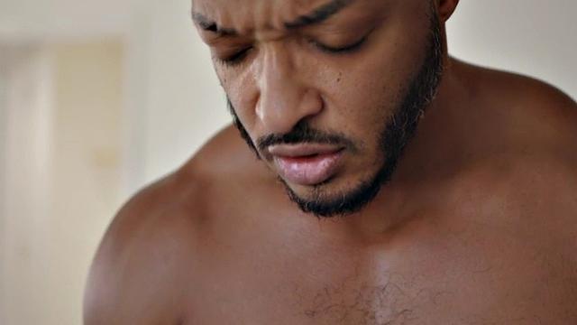 Curvy ts barebacked in interracial after sucking cock