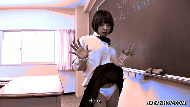 Asian slut fucked in the classroom