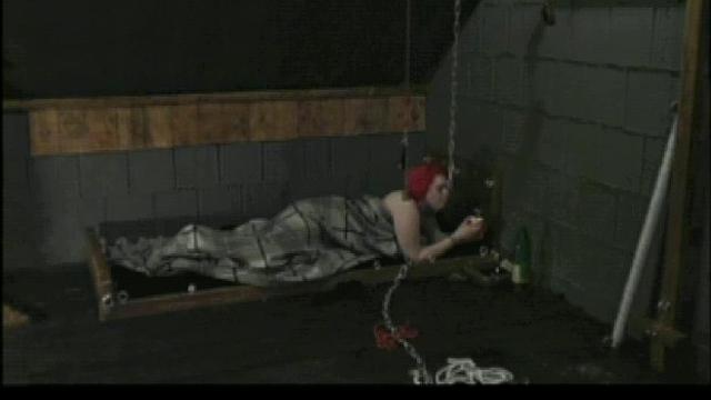 Flaming redhead - it's a wig