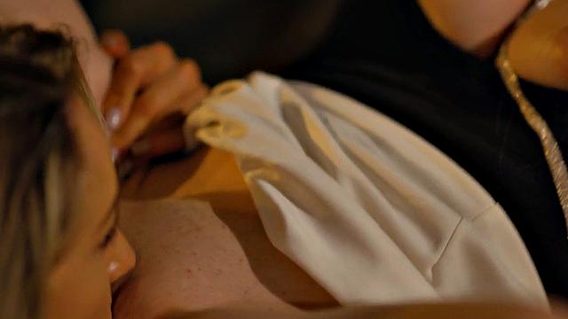 Hot bald chicks with a smile get kinky with ass licking and kissing