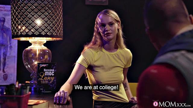 Shy student enjoys double