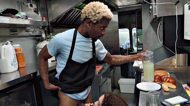 Big booty slut loves sucking black dick beofre hardcore fucking