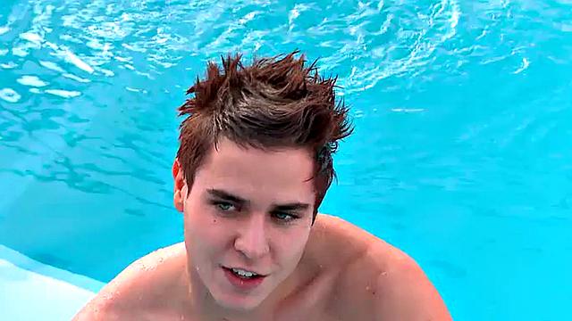 CFNM pegging femdoms peg sub in amateur swimming pool 3some