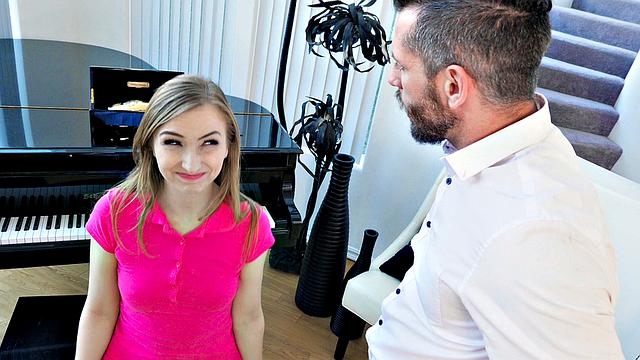 Tiny Petite Gets Some Liquid