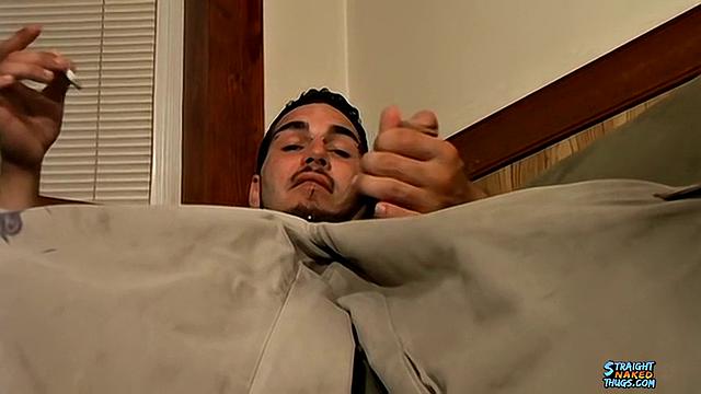 Dominant alpha talks dirty and gives a powerful gay cum session