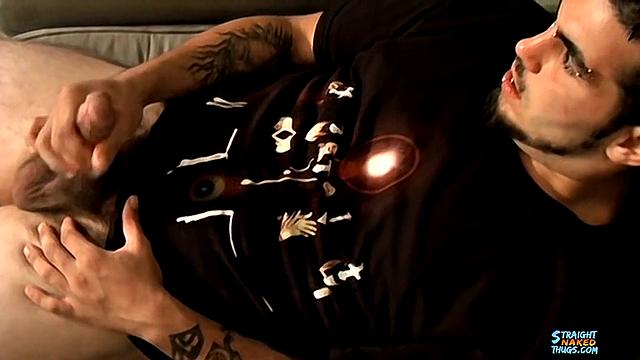 Dominant alpha talks dirty and gives a powerful gay cum session