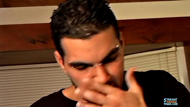 Dominant alpha talks dirty and gives a powerful gay cum session