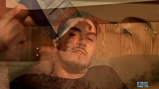 Dominant alpha talks dirty and gives a powerful gay cum session