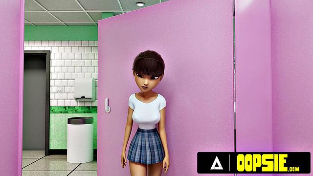 OOPSIE - Raunchy Futa Fuck-Fest With Massive Cum During Gloryhole Fun! ANIMATED PORN!