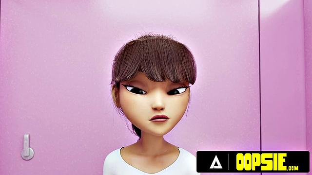 OOPSIE - Raunchy Futa Fuck-Fest With Massive Cum During Gloryhole Fun! ANIMATED PORN!