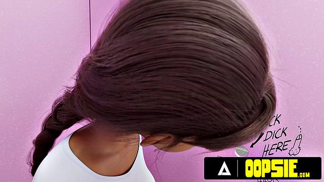 OOPSIE - Raunchy Futa Fuck-Fest With Massive Cum During Gloryhole Fun! ANIMATED PORN!