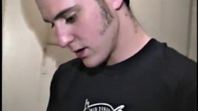 This scene effectively creates the illusion of what it would be like to sneak up on some dude beating off. Donatello spreads his porn magazine on the washer and gets down to business.