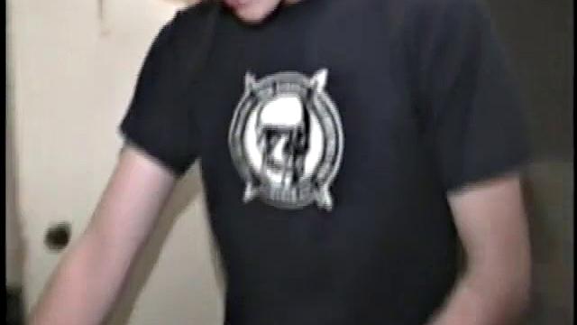 This scene effectively creates the illusion of what it would be like to sneak up on some dude beating off. Donatello spreads his porn magazine on the washer and gets down to business.