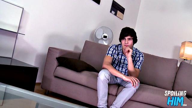 Handsome stud enjoys sucking cock