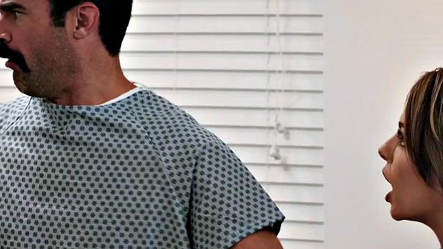 Nurse pleases doctor's cock