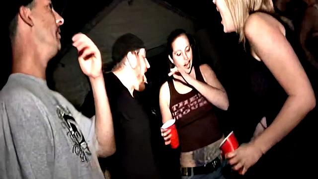 Horny blonde college teen with big tits